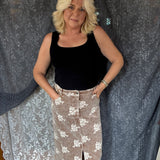 Falling In Love Corduroy Skirt  - Washed Toffee