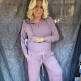 Plum Dreams Sweater - Heather Dark Plum