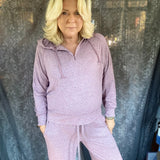 Plum Dreams Sweater - Heather Dark Plum