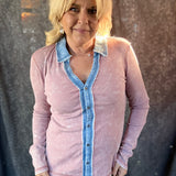 Unexpected Moment Top- Vintage Rose