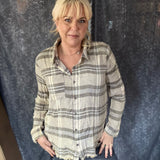 Plaid and Pumpkin Button Down