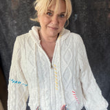 Stitched Dreams Zip Up Cardigan