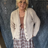 Floral Moments Cardigan - Latte