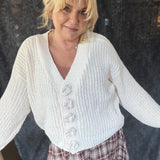 Floral Moments Cardigan - Ivory
