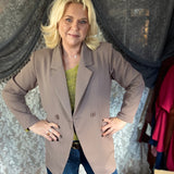 A Business Affair Blazer - Deep Taupe