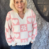 POL- UST392 - Cream/Pink