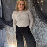 Mariah Long Sleeve Top - Almond