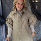 Classically Modern Trench Coat  - Taupe