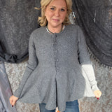 The Audrey Cardigan - Heather Grey