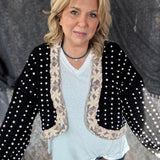 Luxe Dreams Cardigan  - Black