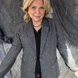 Shimmer and Shine Blazer  - Vintage Charcoal
