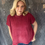Trendy Basics Top - Dark Burgundy