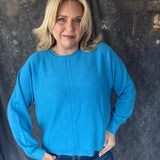 January Blues Sweater  - Deep Sky