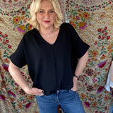 Emma Dolman Top - Black