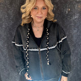 Carnell Zip Up Sweatshirt - Black