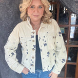 Spring Blooms Jacket - Washed Oatmeal