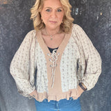Adeline Top - Beige Multi