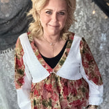 Floral Mornings Top - Ivory Multi