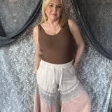 Molly Elastic Pants - Mauve