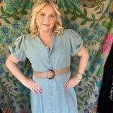 Cambrie Dress- Denim