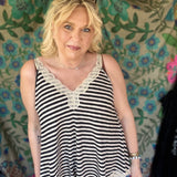Spring Stripes Tank - Sand/Black