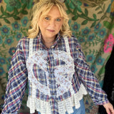 Peace, Love, and Cute Top  - Blue Multi
