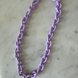 Lavender Enamel Necklace