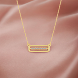 Open Bar Pendant Necklace