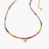 Sapphire and Diamond Necklace - Gold