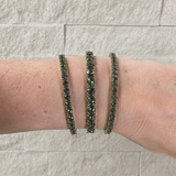 Green Moissanite Tennis Bracelet - 3 MM