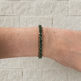 Green Moissanite Tennis Bracelet - 5 MM