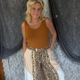 Blissful Dream Satin Pant - Leopard