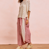Erica Checkered Pant - Red