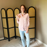 Effortlessly Iconic Button Down - Dusty Pink