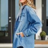 Kiley Hooded Denim Jacket