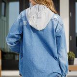 Kiley Hooded Denim Jacket