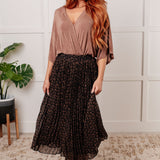 Just What You Wanted Floral Print Pleated Skirt