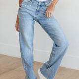 Lexi High Rise V Front Waistband Straight Jeans