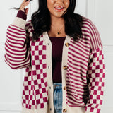 Chic Delight Checkered Cardigan