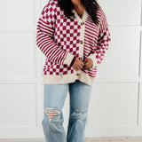 Chic Delight Checkered Cardigan