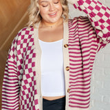 Chic Delight Checkered Cardigan