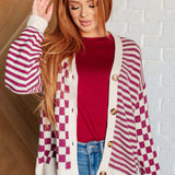 Chic Delight Checkered Cardigan