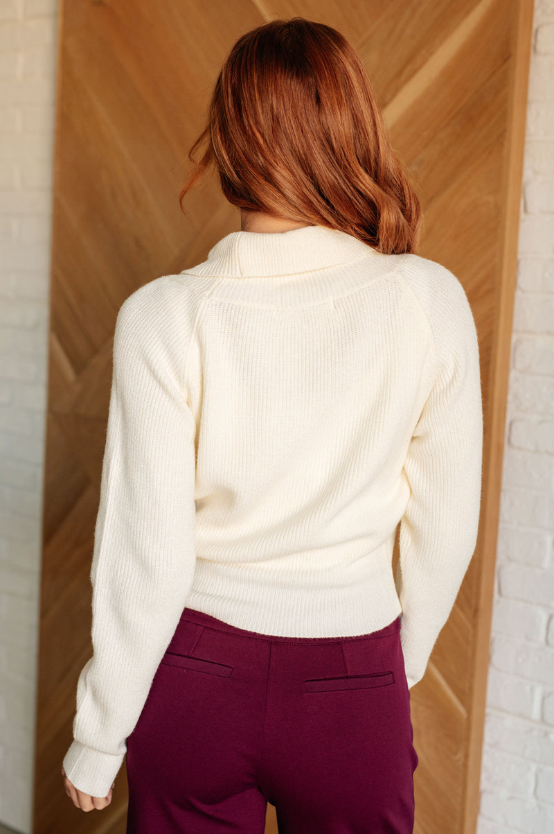 Fall in Love Surplice Sweater