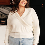 Fall in Love Surplice Sweater