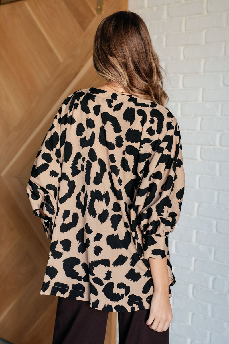 On The Wild Side Leopard Dolman Top