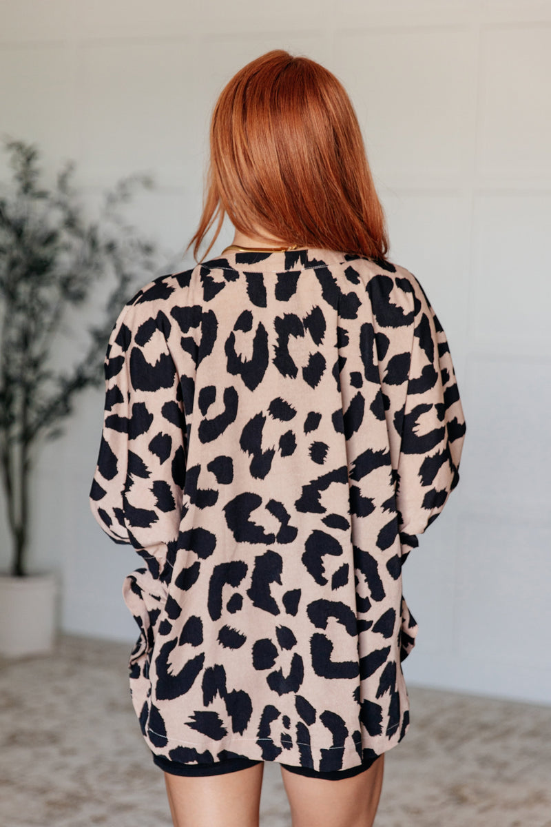 On The Wild Side Leopard Dolman Top