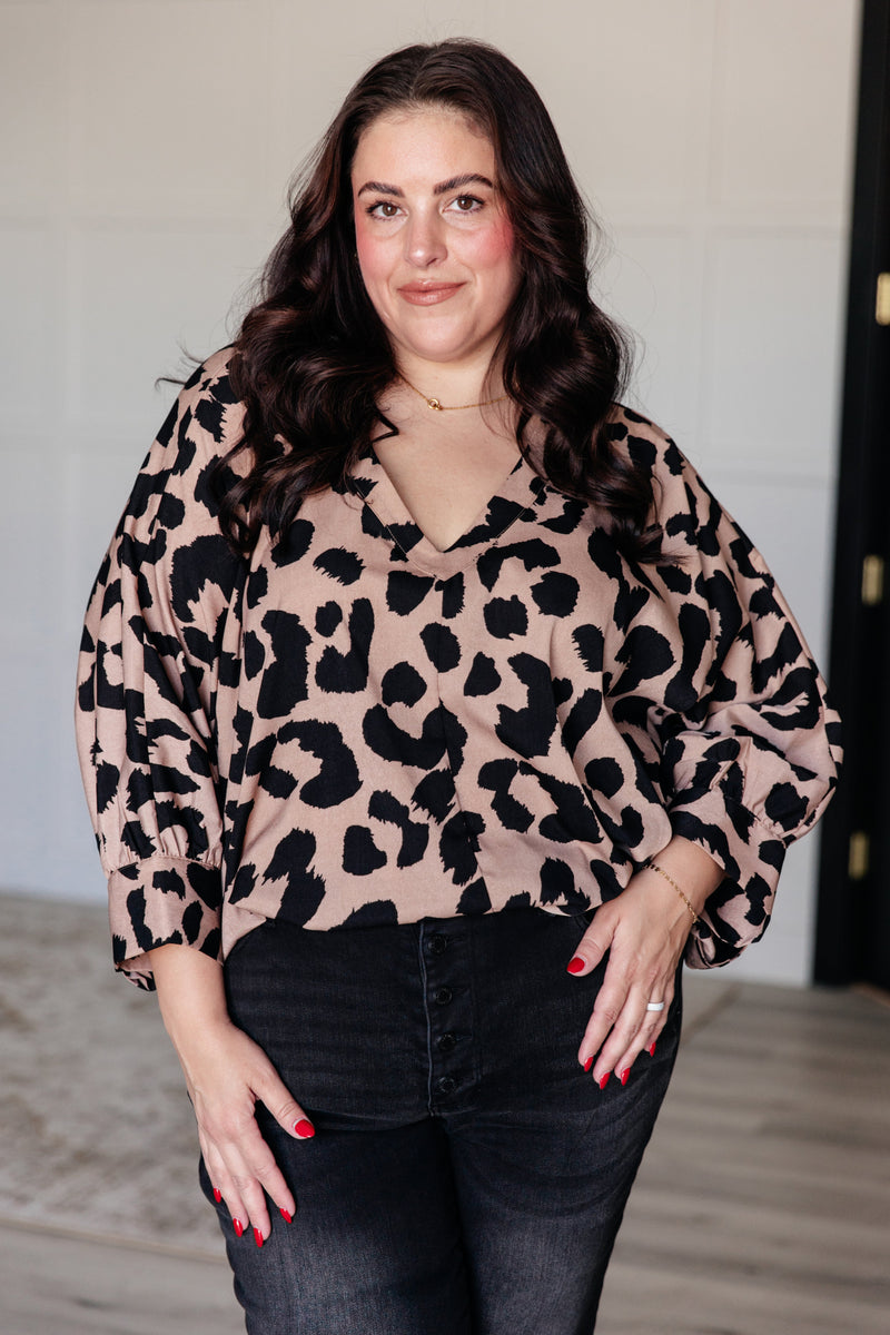 On The Wild Side Leopard Dolman Top