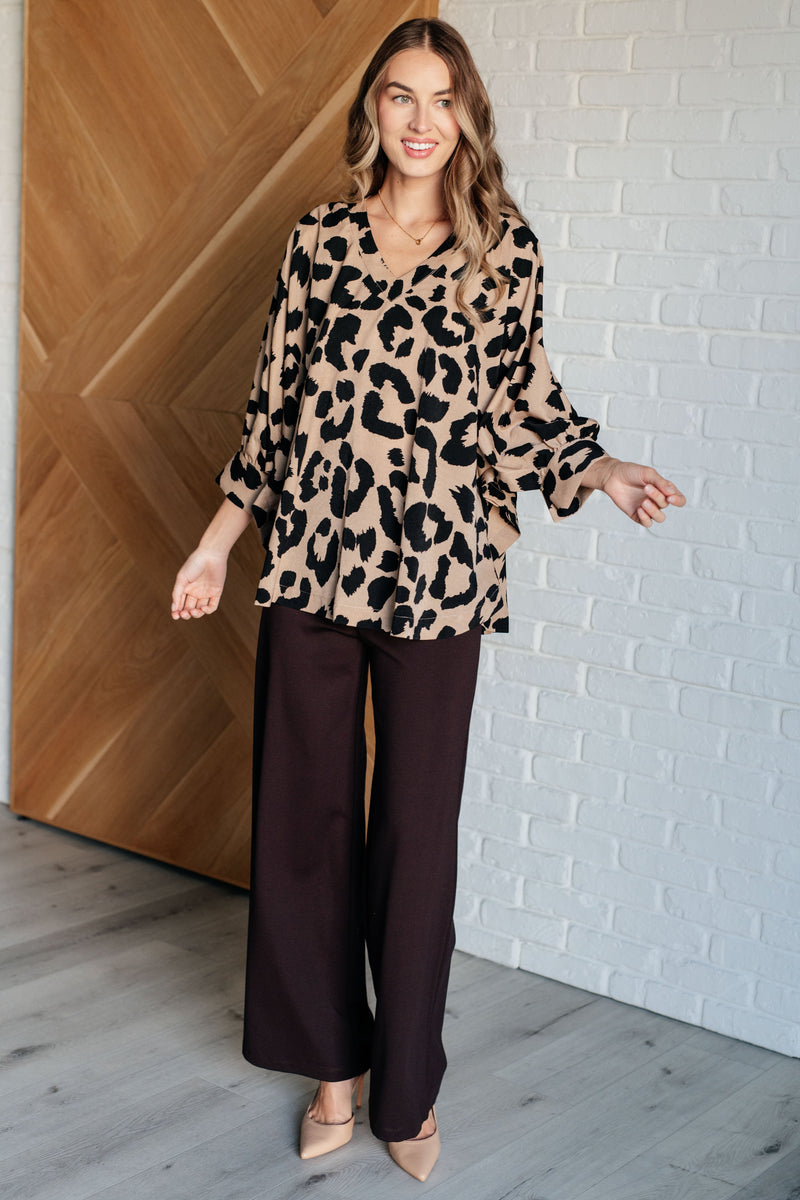 On The Wild Side Leopard Dolman Top