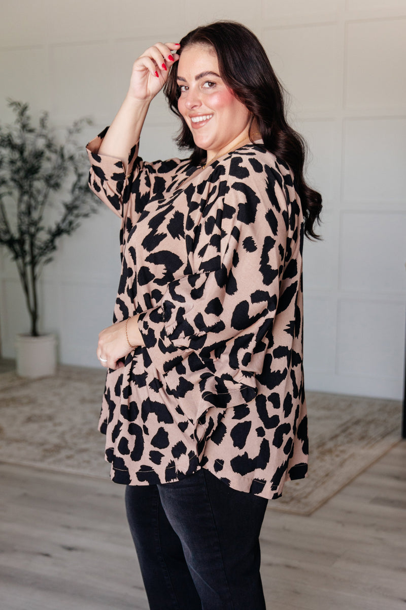 On The Wild Side Leopard Dolman Top