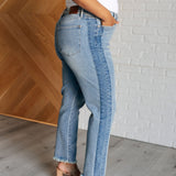 Susan High Rise Side Panel Detail Slim Jeans